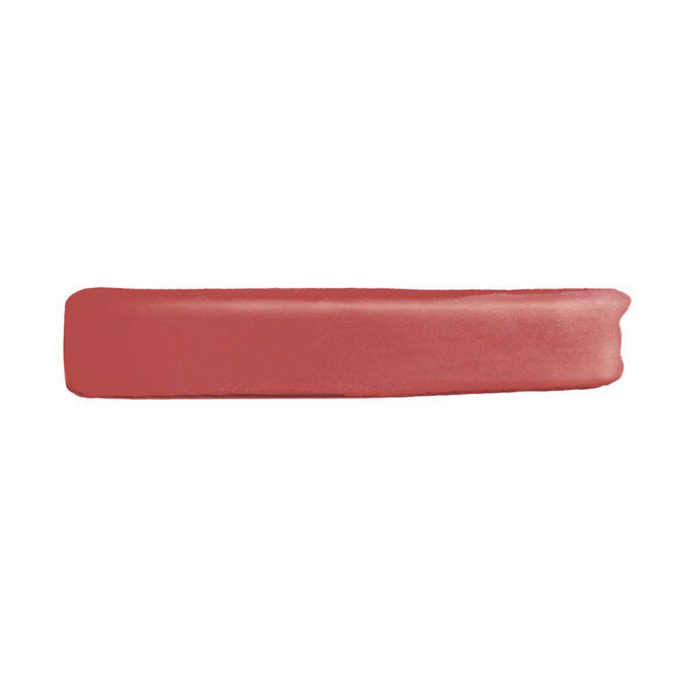 Una barra horizontal y limpia de labial liquido mate suave de YSL, con textura aterciopelada, sobre un fondo blanco puro.