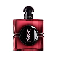 Frasco de Black Opium Eau de Parfum Pink Glaze en laca rosa
                        oscuro con centro negro y el logo Cassandre de YSL en plateado.